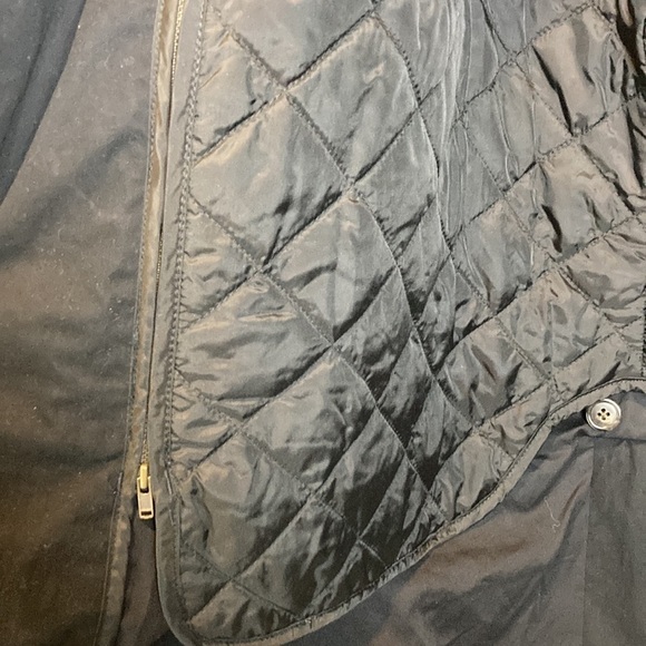Eddie Bauer Wool Jacket & Quilted Lined Trench M Zip-out Liner Classic Car Coat - Picture 9 of 15
